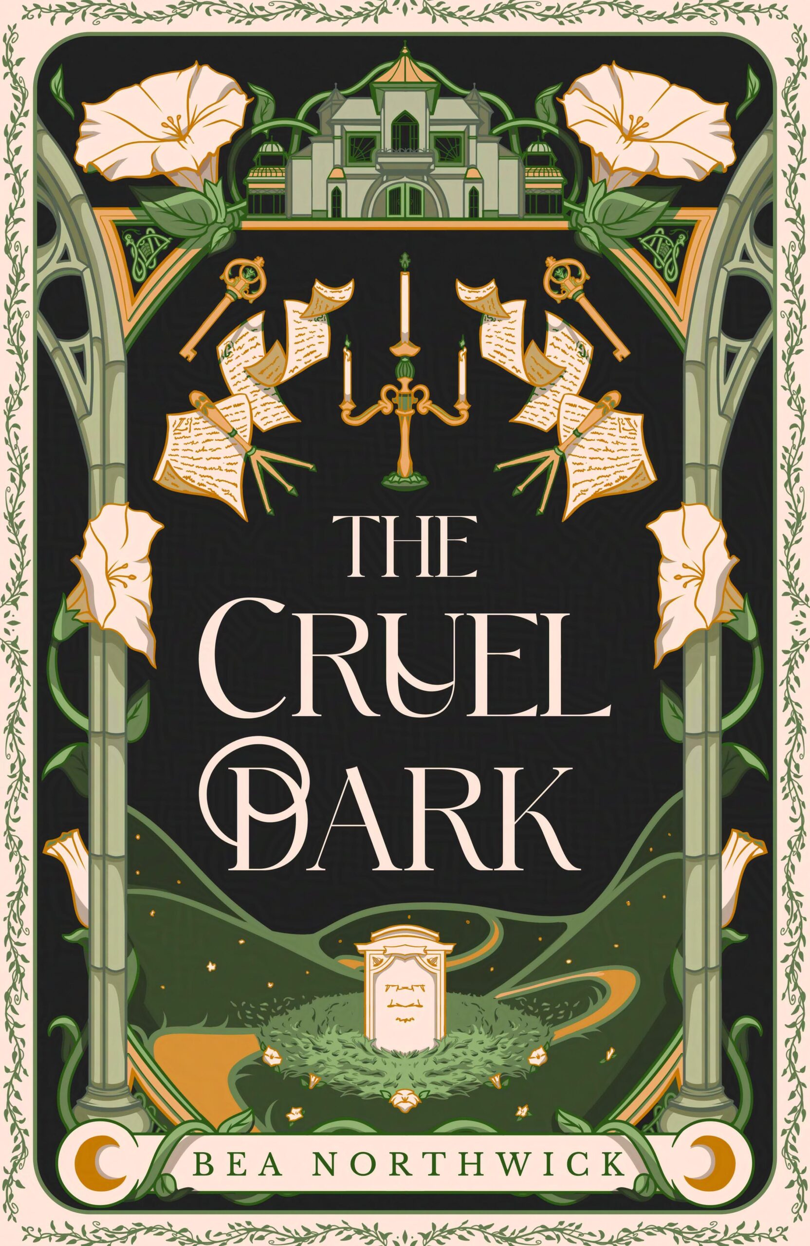 G Gothic Dark Fantasy Romantasy Book Cover Design